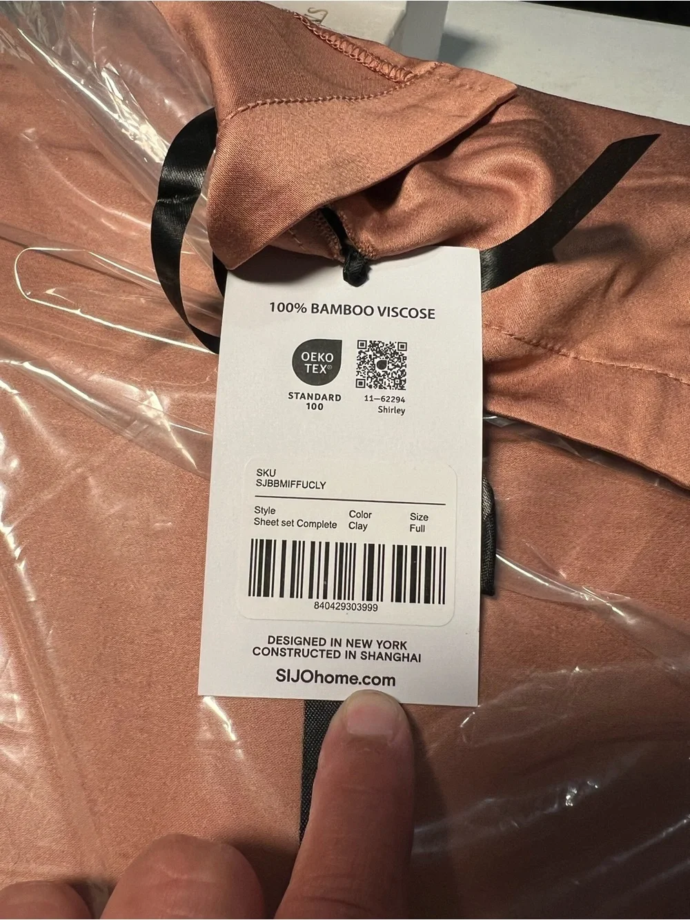 Full size Cooling Bamboo Sheet Set - Terracotta Cozy Finish